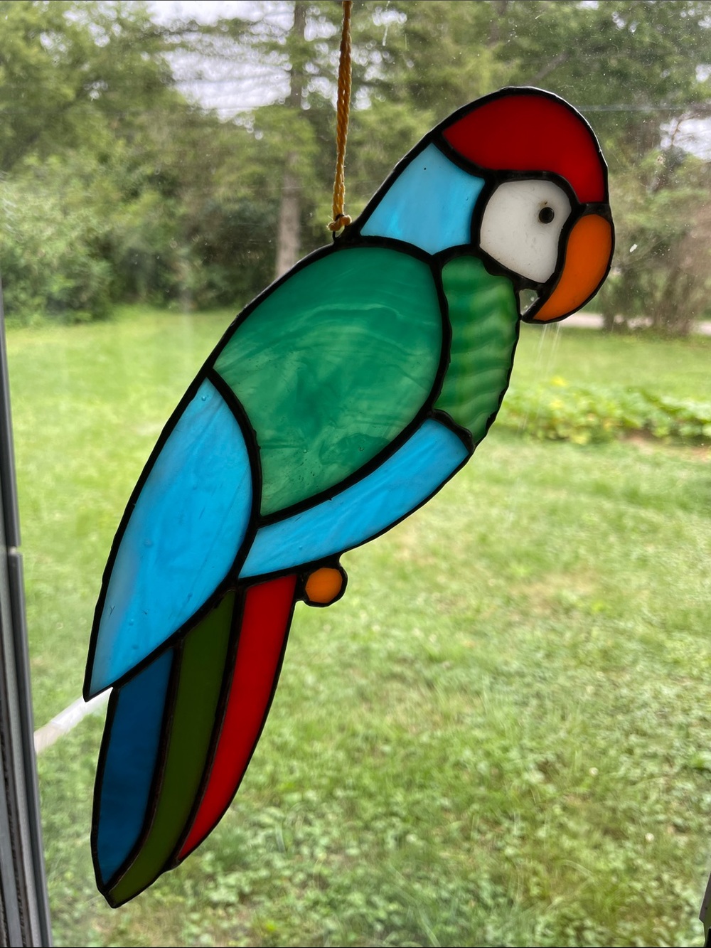 Stained Glass Parrot Sun Catcher - Picture 3 of 4